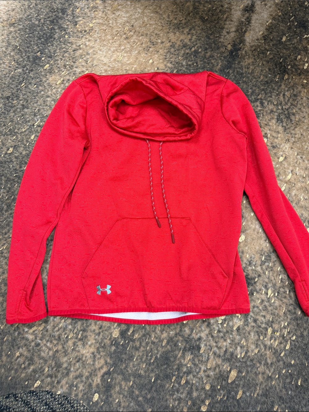 Under Armour Women’s Red Cowl Neck Hoodie | small